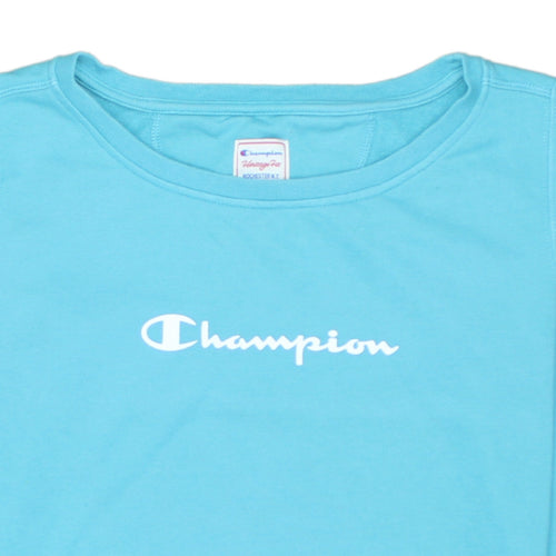 Champion Women’s Blue Pullover Sweatshirt Large Heritage Fit