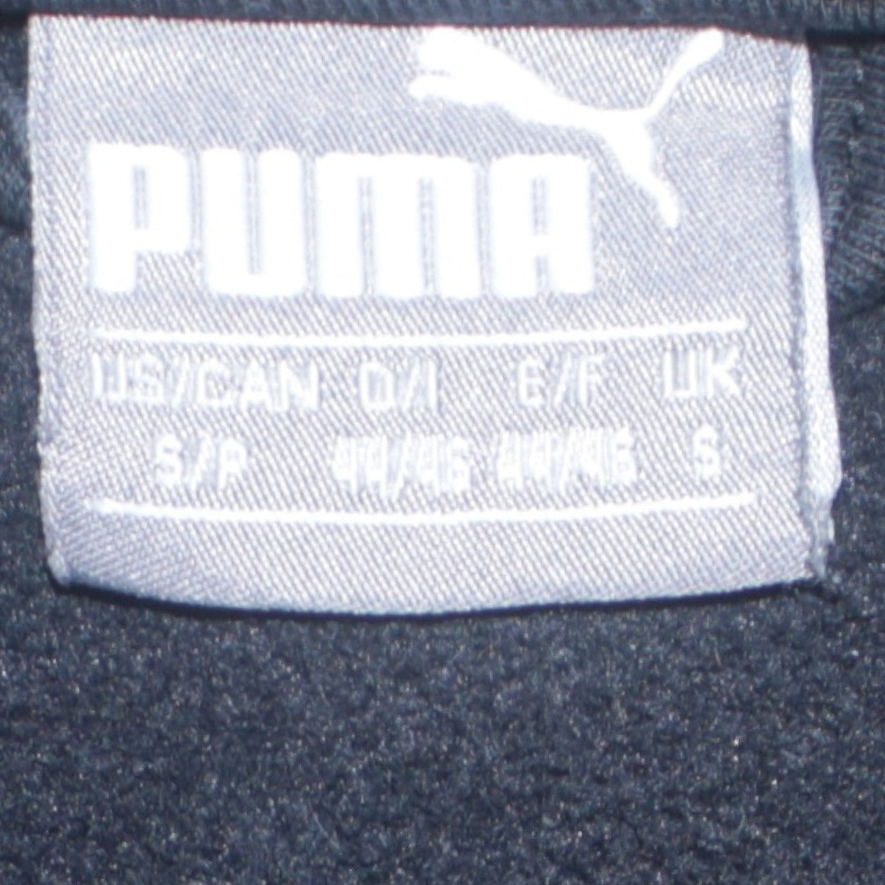 Puma Men's Black Full Zip Hoodie Size S Sportswear Lightweight
