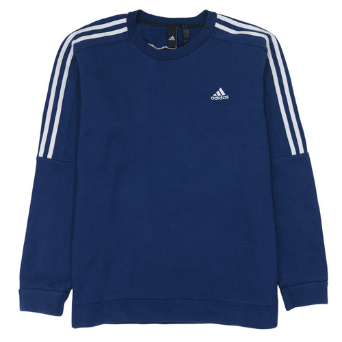 Adidas Men's Blue XL Pullover Crew Neck Sports Sweatshirt
