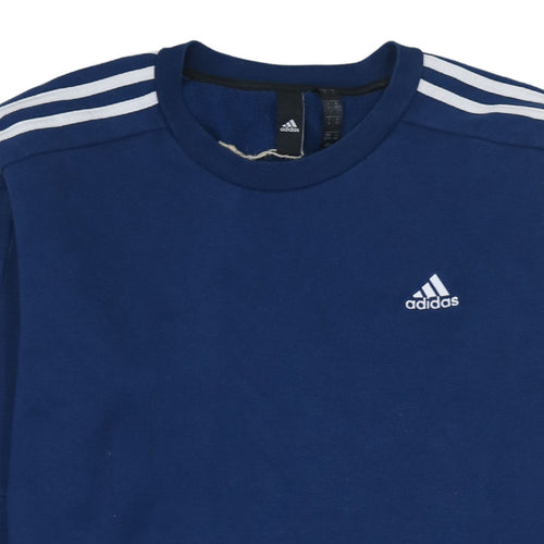 Adidas Men's Blue XL Pullover Crew Neck Sports Sweatshirt