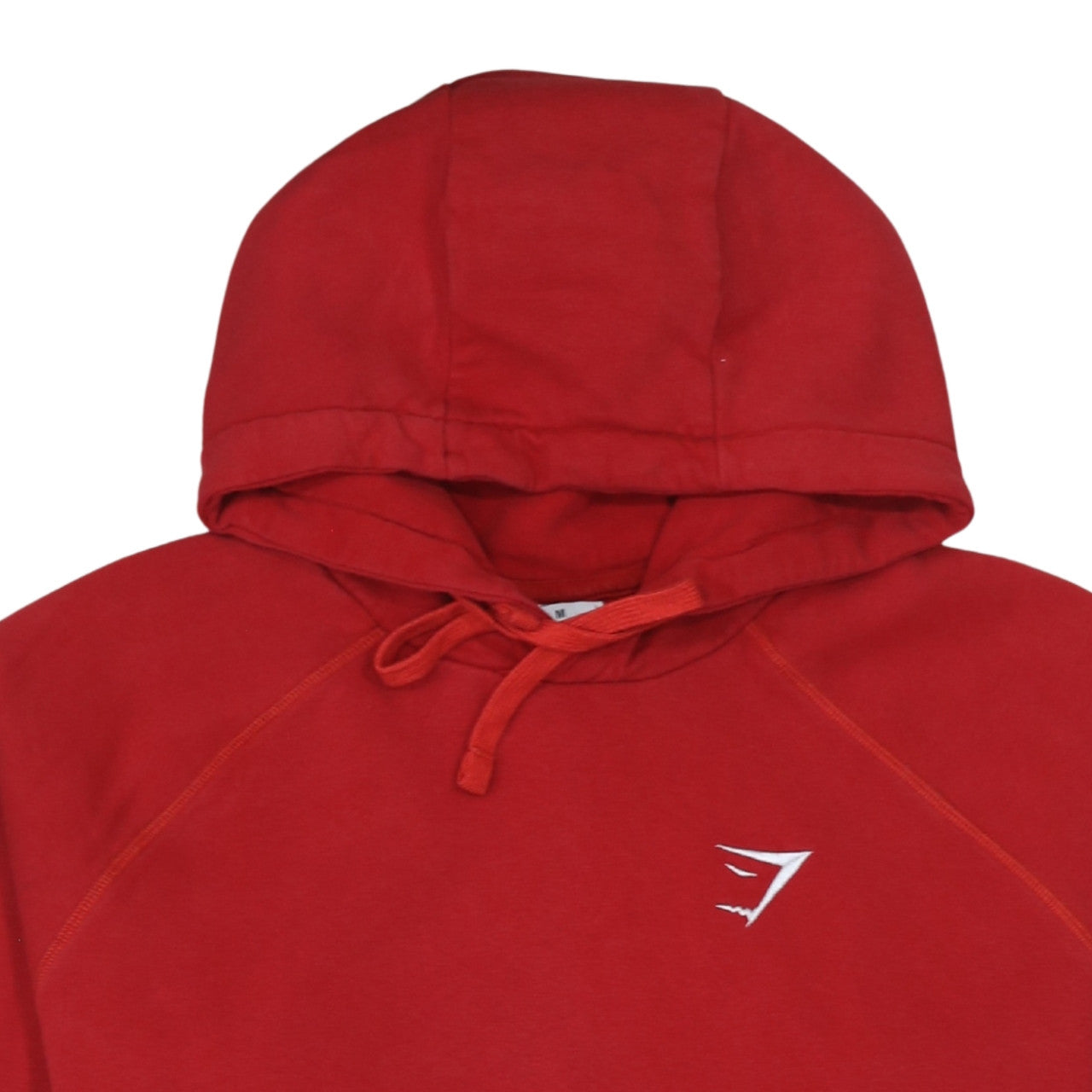 Gymshark Mens Red Pullover Hoodie Size M Regular Fit Sportswear