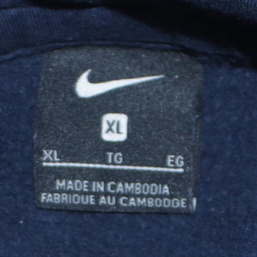 Nike Men's Blue XL Pullover Hoodie Fleece Sportswear