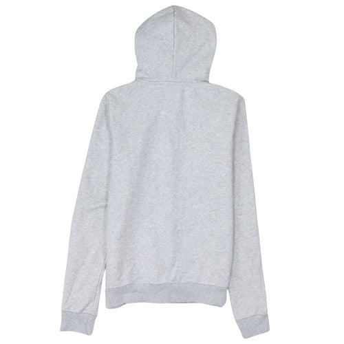 Puma Womens Grey Full Zip Hoodie Size 10 Logo Hooded Sweatshirt