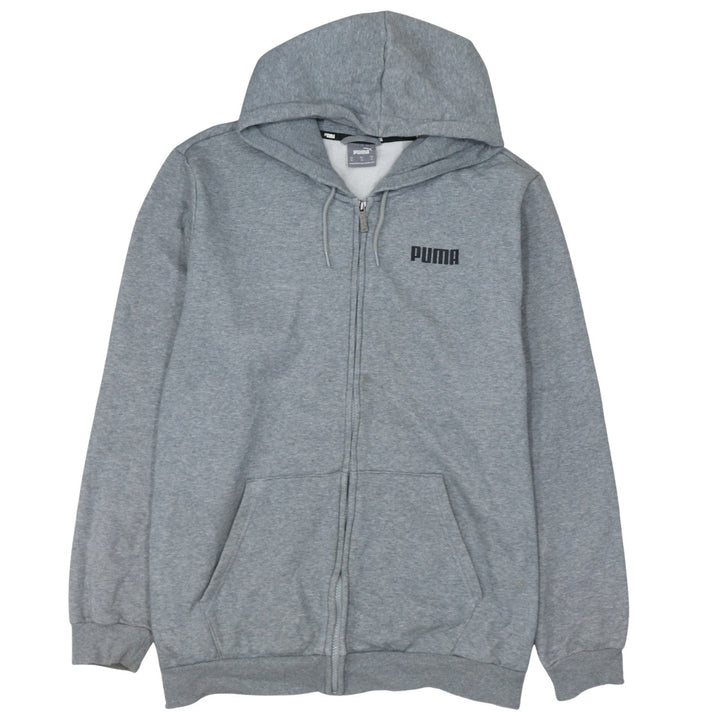 Puma Men Grey XL Full Zip Hoodie Fleece Sportswear
