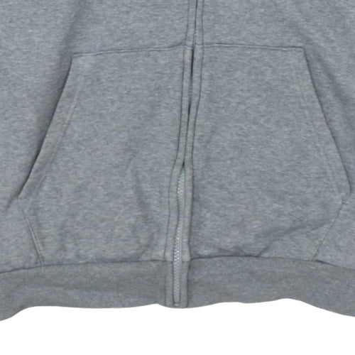 Puma Men Grey XL Full Zip Hoodie Fleece Sportswear