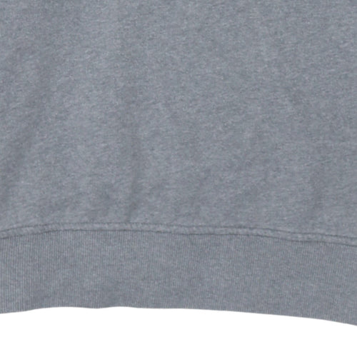 Calvin Klein Jeans Men's Grey Pullover Hoodie M Logo Cotton Blend