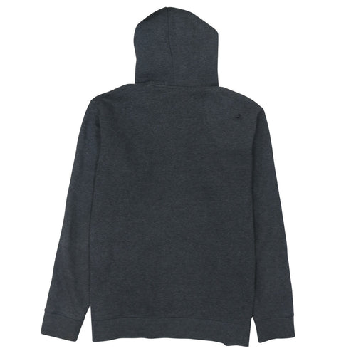 Reebok Men's Grey Hoodie L Pullover Logo Cotton Blend Warm Sweatshirt