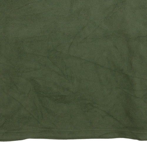 Adidas Men's Green Fleece 1/4 Zip Pullover Sweatshirt M