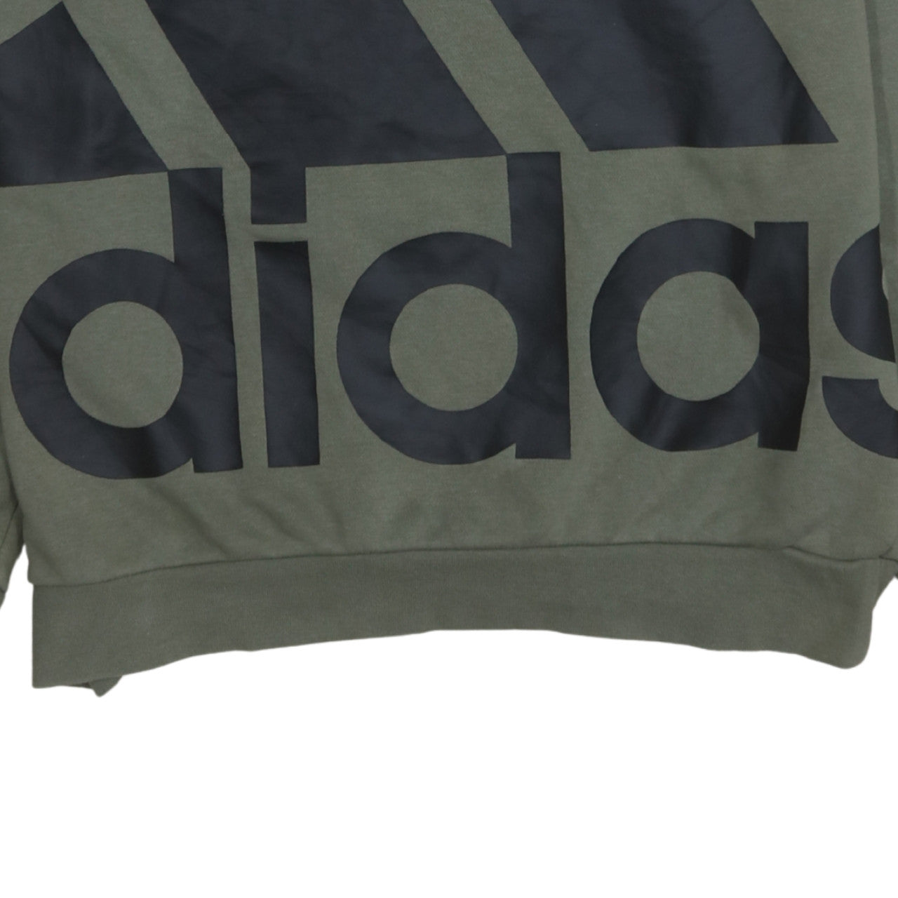 Adidas Men’s Green Logo Pullover Sweatshirt Size M