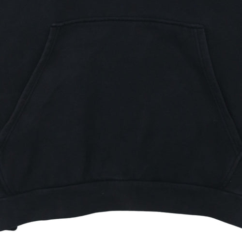 Adidas Mens Black 2XL Pullover Hoodie with Logo and Pockets