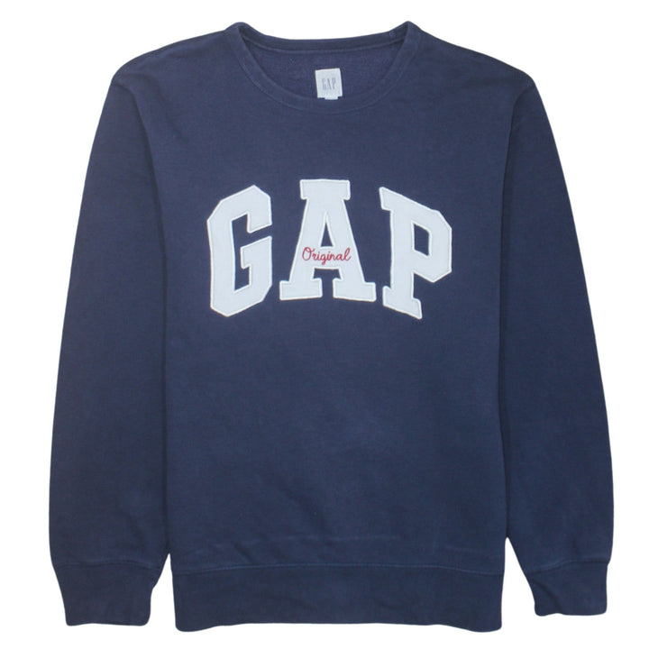 GAP Men's Blue Original Logo Pullover Sweatshirt Size M