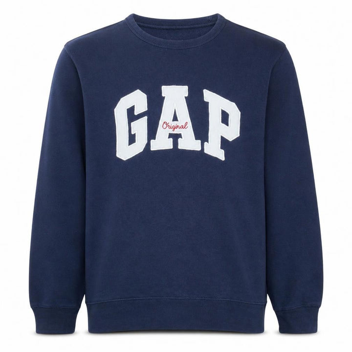 Gap Men's Blue Original Logo Pullover Sweatshirt Size M
