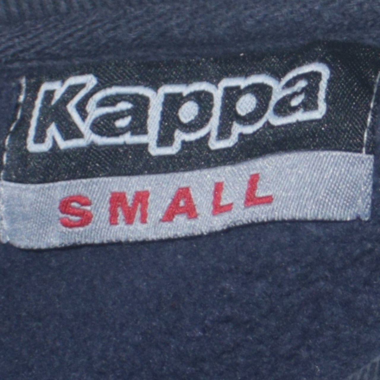 Kappa Men Blue Logo Pullover Sweatshirt Small Crew Neck