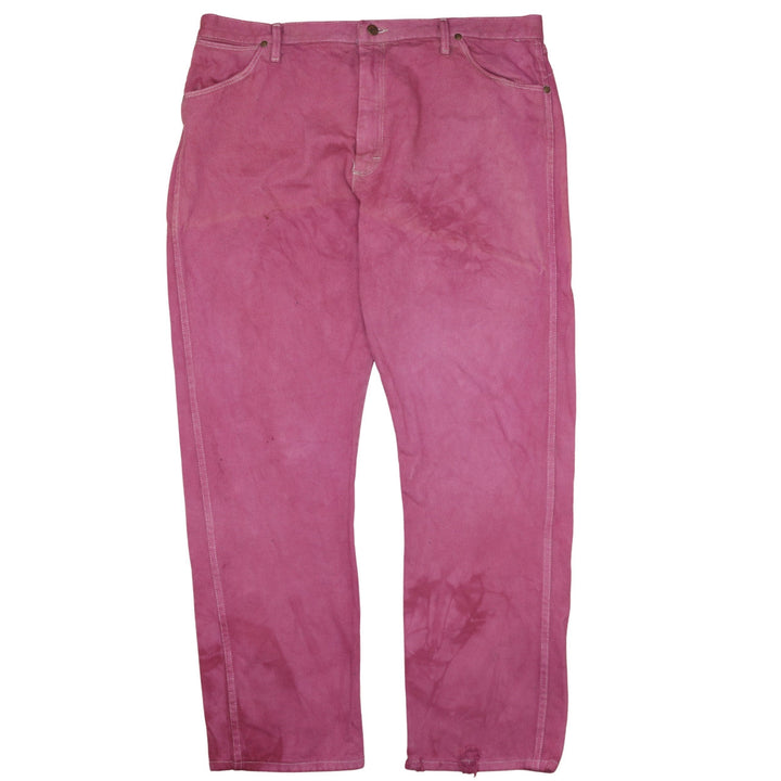 Wrangler Men's Pink Straight Leg Jeans 40x32 Cotton Denim Classic