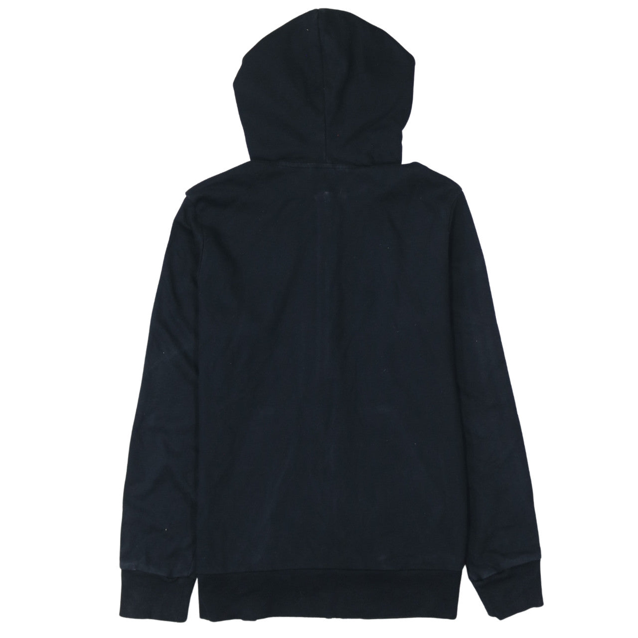 Adidas Women Black Full Zip Hoodie Medium UK 12-14 Cotton Blend