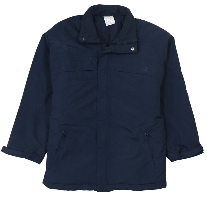 Adidas Men's Blue L Full Zip Lined Parka Jacket