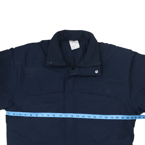 Adidas Men's Blue L Full Zip Lined Parka Jacket