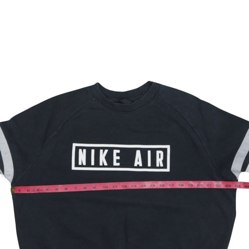 Nike Air Women's Black Cotton Blend Pullover Sweatshirt M