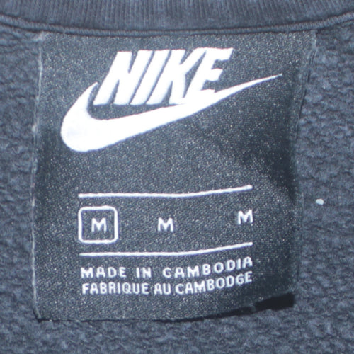 Nike Air Women's Black Cotton Blend Pullover Sweatshirt M