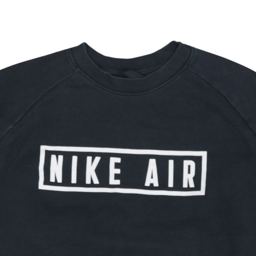 Nike Air Women's Black Cotton Blend Pullover Sweatshirt M