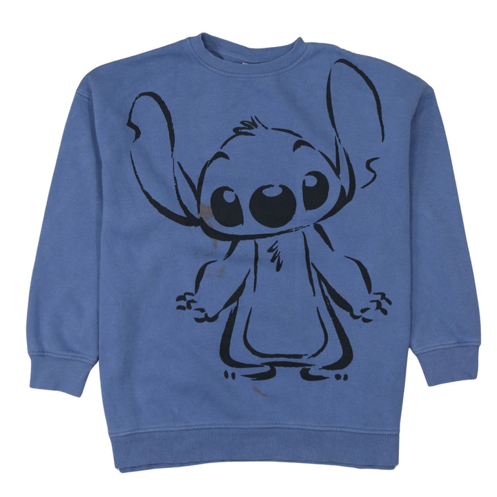 Disney Primark Womens Blue Stitch Sweatshirt Size Small 10/12 Pullover