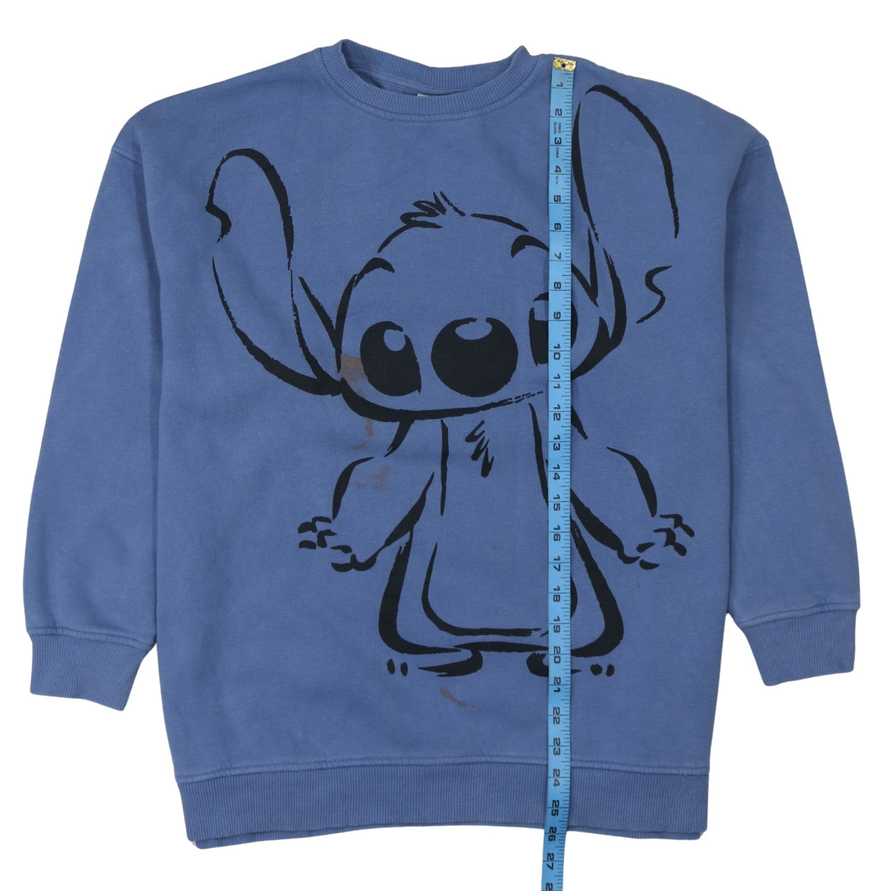 Disney Primark Womens Blue Stitch Sweatshirt Size Small 10/12 Pullover