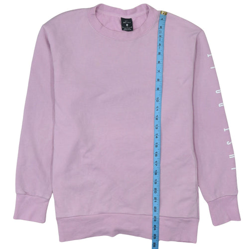 Nike Women Pink Dri-FIT Crew Neck Pullover Sweatshirt M