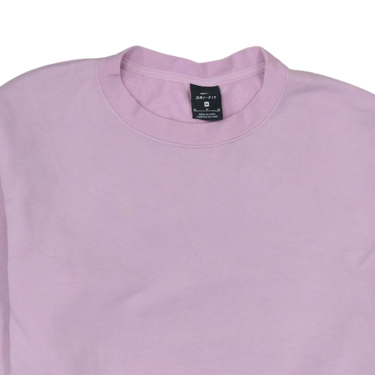 Nike Women Pink Dri-FIT Crew Neck Pullover Sweatshirt M