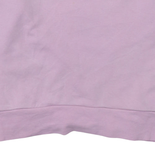 Nike Women Pink Dri-FIT Crew Neck Pullover Sweatshirt M