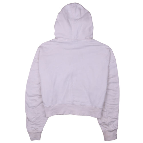 Adidas Women’s White Hoodie XS Cotton Blend 3-Stripes Pullover