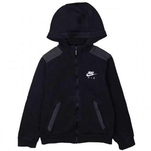 Nike Boys Black Full Zip Hoodie Sweatshirt - Size S (128-137cm)