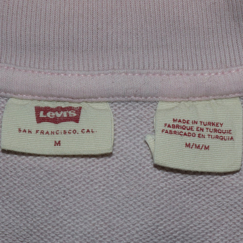 Levi's Men's Pink Graphic Logo Pullover Sweatshirt M