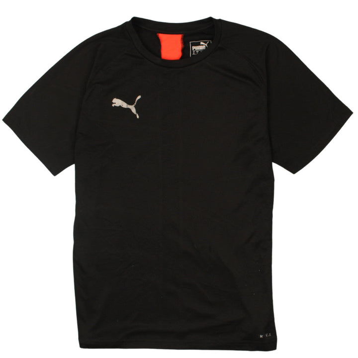 Puma Boys Black 13-14 Years Crew Neck Active T-Shirt