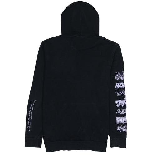 Adidas Mens Black Pullover Hoodie Size M Graphic Sportswear