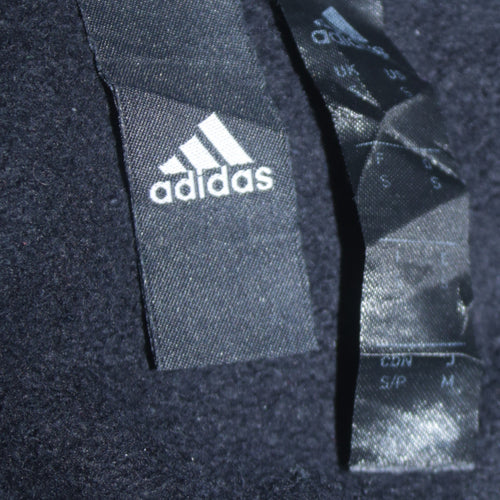 Adidas Mens Black Pullover Hoodie Size M Graphic Sportswear