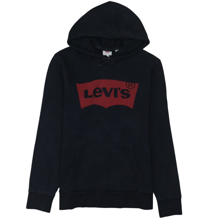 Levi's Mens Black Pullover Hoodie L Logo Graphic Sweatshirt