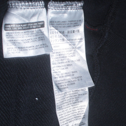 Levi's Mens Black Pullover Hoodie L Logo Graphic Sweatshirt