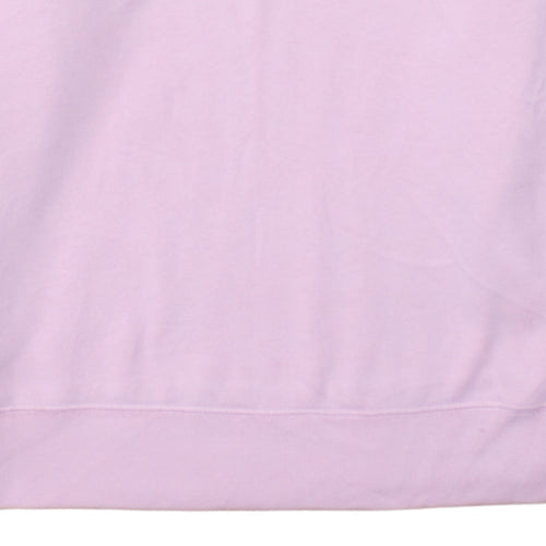 Ralph Lauren Women Pink Crew Neck Pullover Sweatshirt Size L Cotton Blend