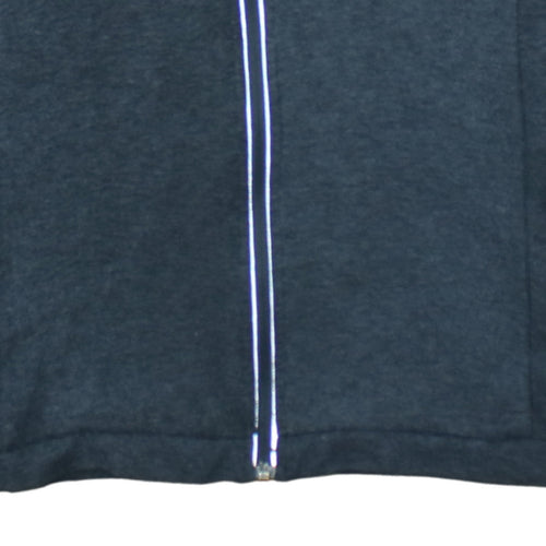 Adidas Men’s Grey Full Zip Hoodie Size L Sportswear Sweatshirt