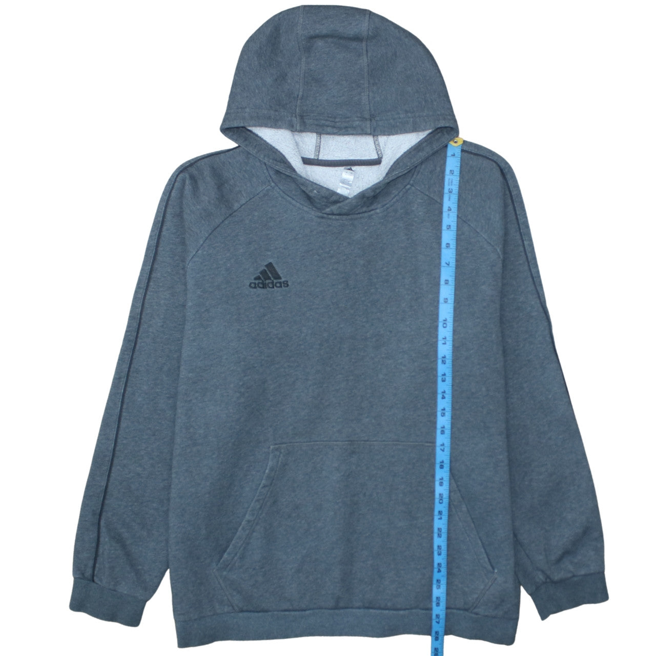 Adidas Men’s Grey XL Pullover Hoodie Fleece Sweatshirt