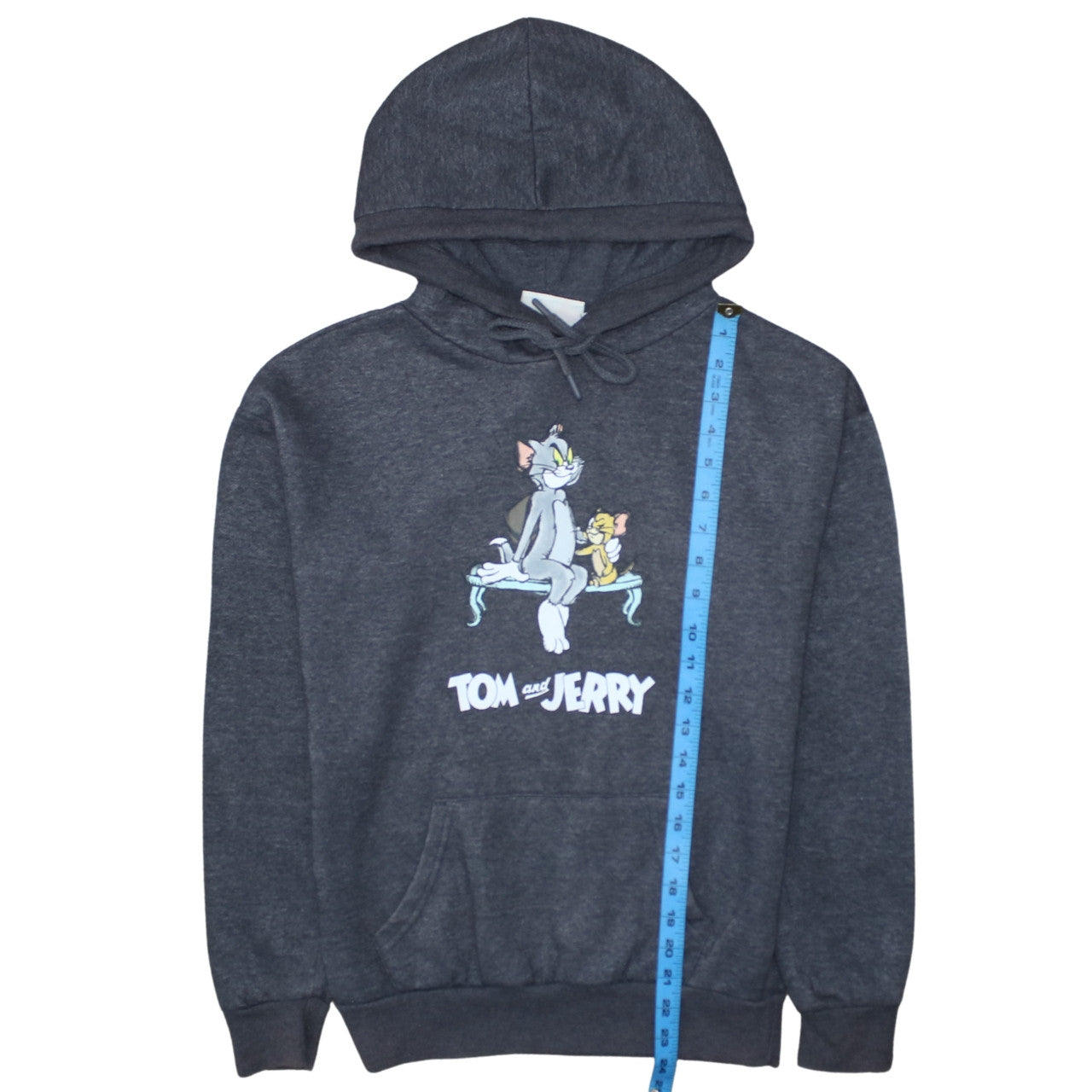 Primark Women’s Charcoal Tom and Jerry Pullover Hoodie 2XS