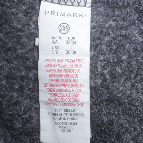 Primark Women’s Charcoal Tom and Jerry Pullover Hoodie 2XS