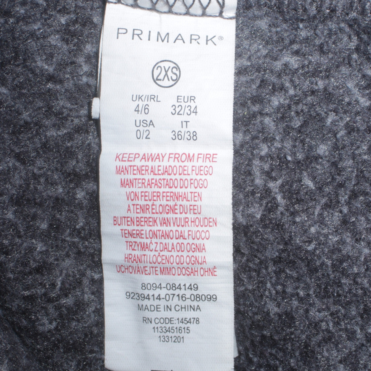 Primark Women’s Charcoal Tom and Jerry Pullover Hoodie 2XS