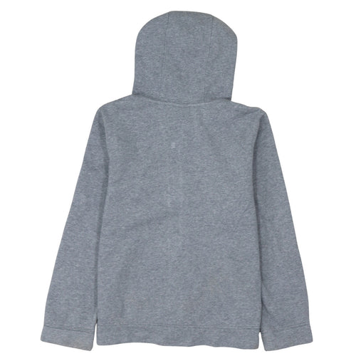 Nike Boys Grey Full Zip Hoodie L 147-158cm Fleece Lined Casual Sweatshirt
