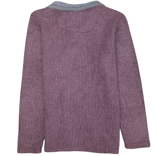 Weird Fish Men's Purple Fleece 1/4 Zip Pullover Jacket Size S