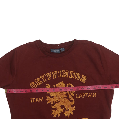 Harry Potter Womens Burgundy Gryffindor Quidditch Sweatshirt Size 10