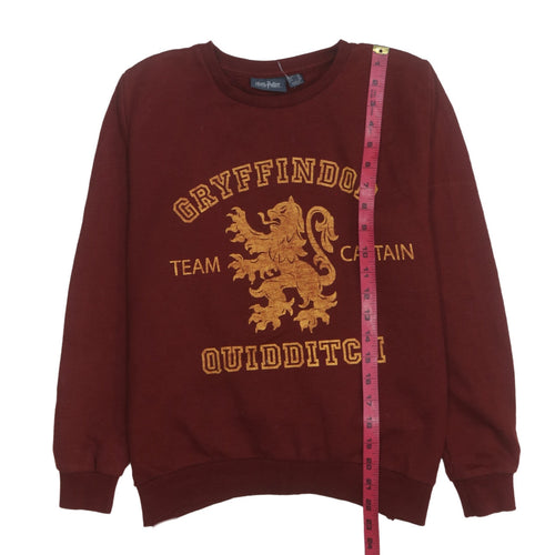 Harry Potter Womens Burgundy Gryffindor Quidditch Sweatshirt Size 10