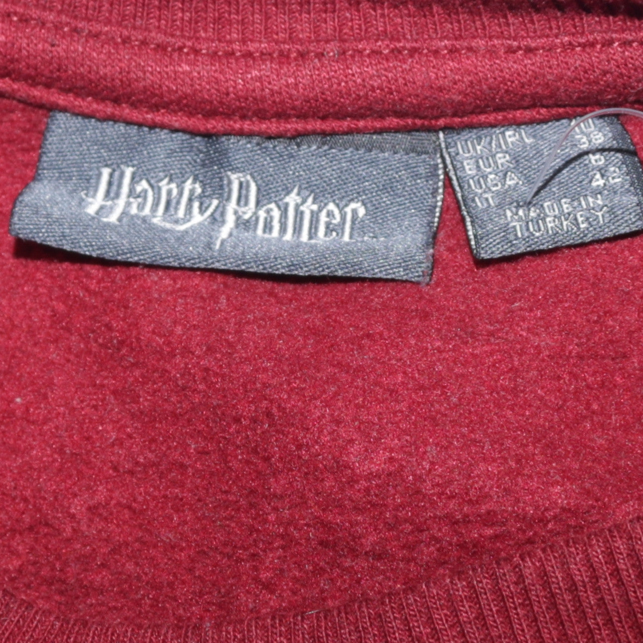 Harry Potter Womens Burgundy Gryffindor Quidditch Sweatshirt Size 10