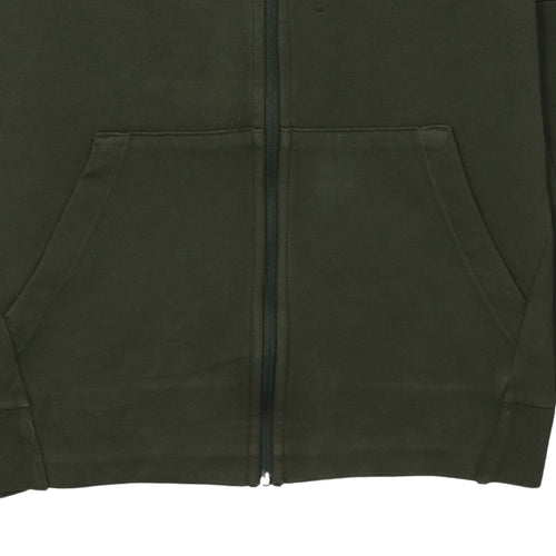 Puma Men's Green Full Zip Hoodie Size M Sports Casual