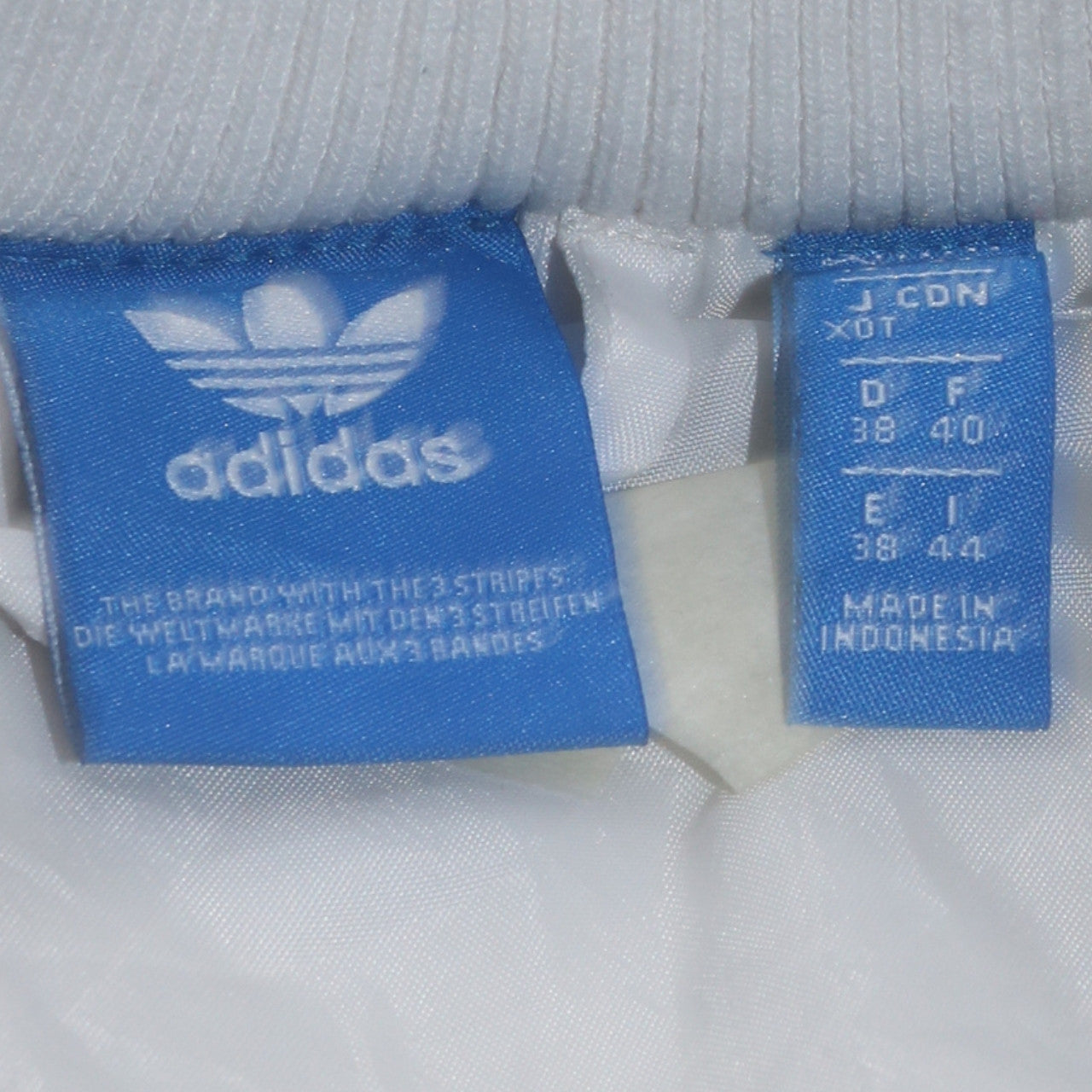 Adidas Womens White Fleece Lined Track Jacket Size 12 Regular Fit